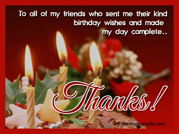 Thanks For Birthday Wishes Facebook
 How To Say Thank You For Birthday Wishes – Wordings and