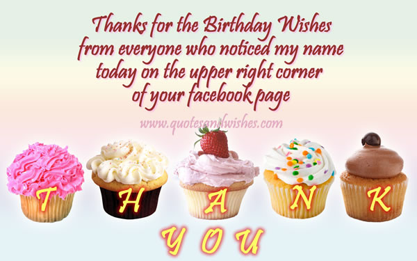 Thanks For Birthday Wishes Facebook
 06 04 14