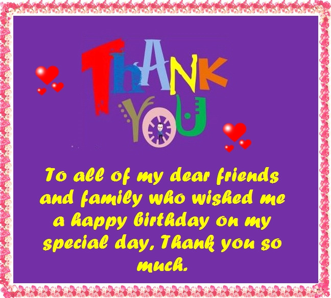 Thanks For Birthday Wishes Facebook
 Thanks for the Birthday Wishes Notes and Quotes
