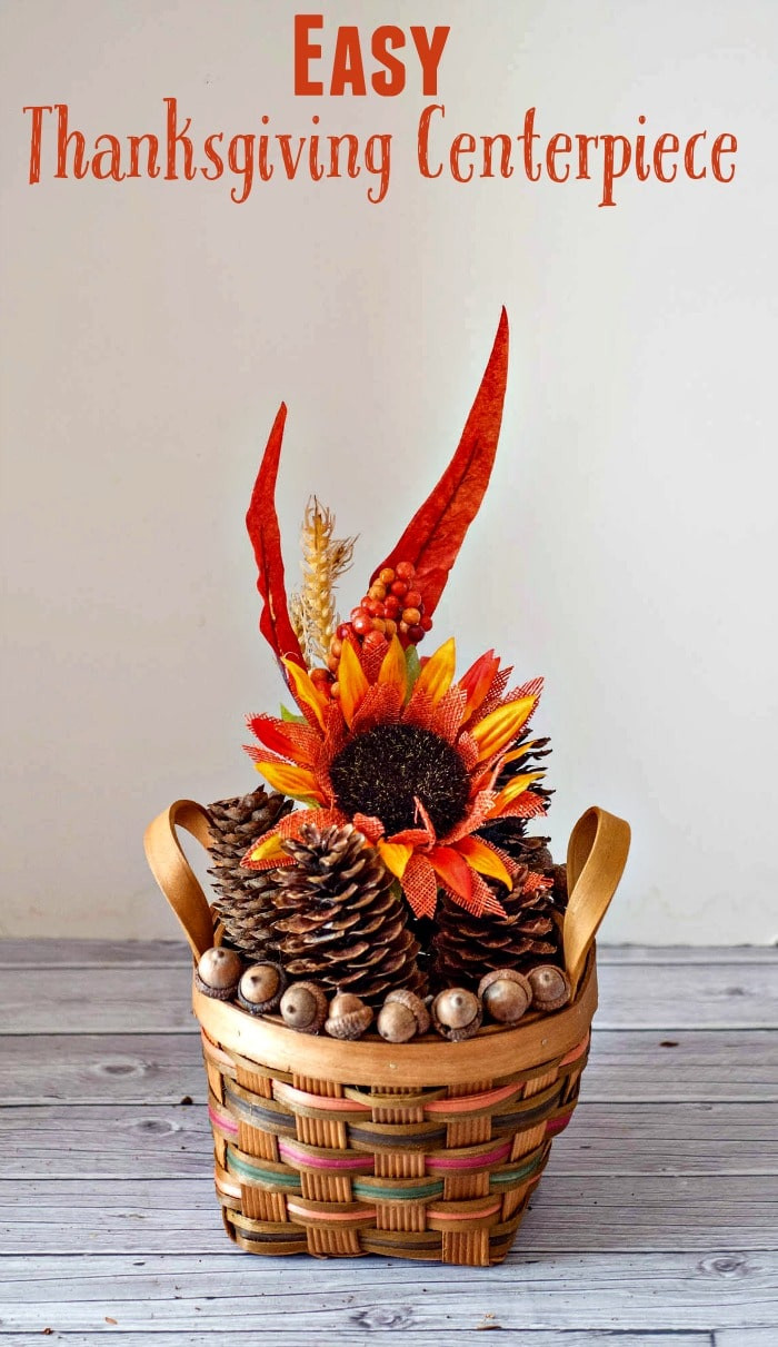 Thanksgiving Flower Centerpiece
 Easy Thanksgiving Centerpiece