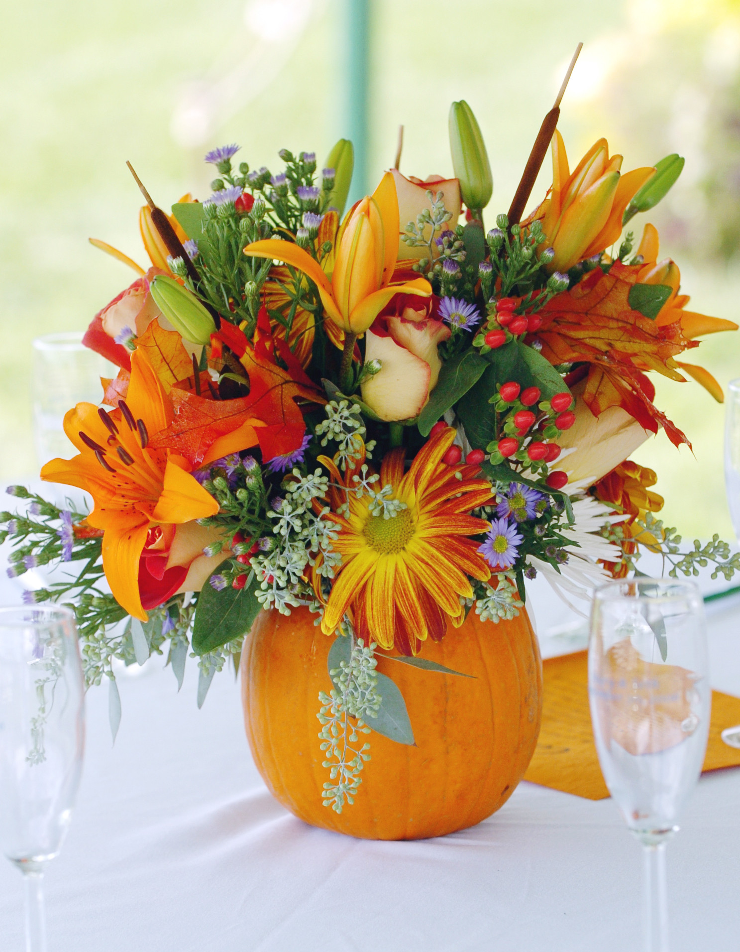 Thanksgiving Flower Centerpiece
 Thanksgiving Floral Centerpieces