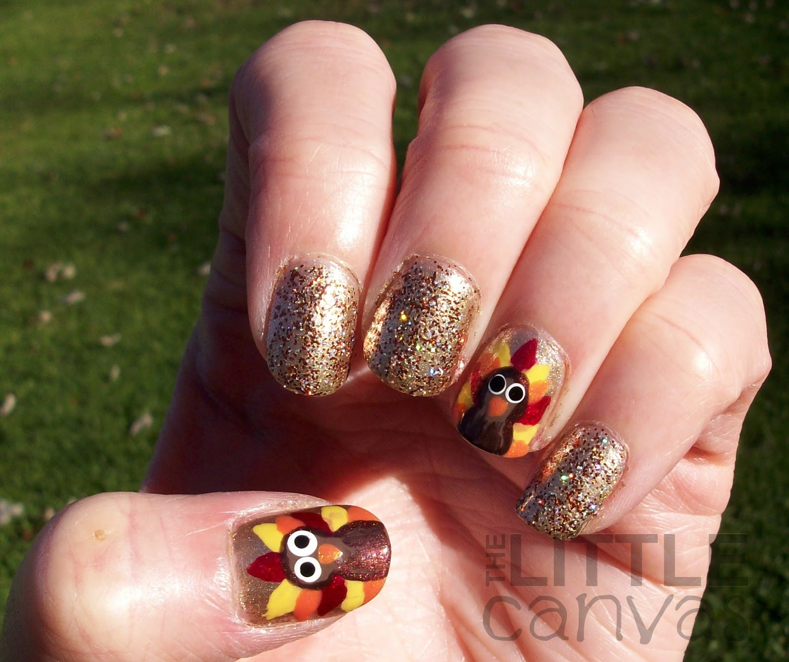 Thanksgiving Nail Design Ideas
 Happy Thanksgiving Turkey Nail Art The Little Canvas