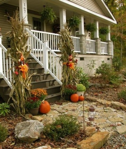 Thanksgiving Porch Decorations
 57 Cozy Thanksgiving Porch Décor Ideas DigsDigs