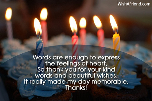 Thanksgiving Quotes For Birthday Wishes
 Thank You For The Birthday Wishes