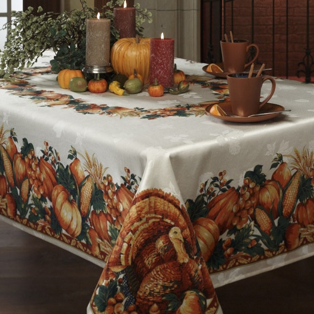 Thanksgiving Table Cloth
 Thanksgiving Dinnerware Awesome Patterns for Holiday Dinners