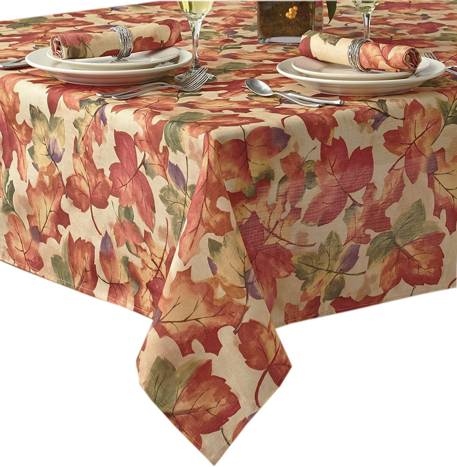 Thanksgiving Table Cloth
 Autumn and Thanksgiving Fabric Print Tablecloth 70 Inch