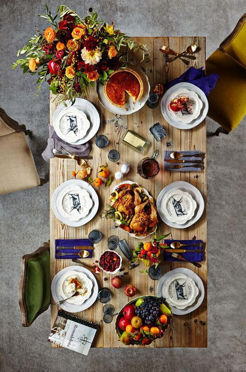 Thanksgiving Table Decorations Pinterest
 Pinterest Picks A Colorful Thanksgiving Table