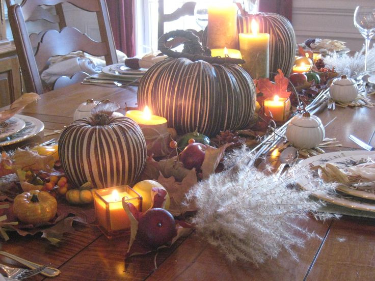 Thanksgiving Table Decorations Pinterest
 Thanksgiving Table setting & decorations