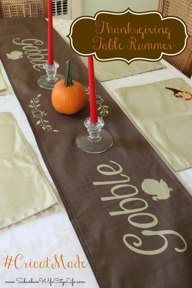 Thanksgiving Table Runner
 Gobble Gobble Thanksgiving Table Runner