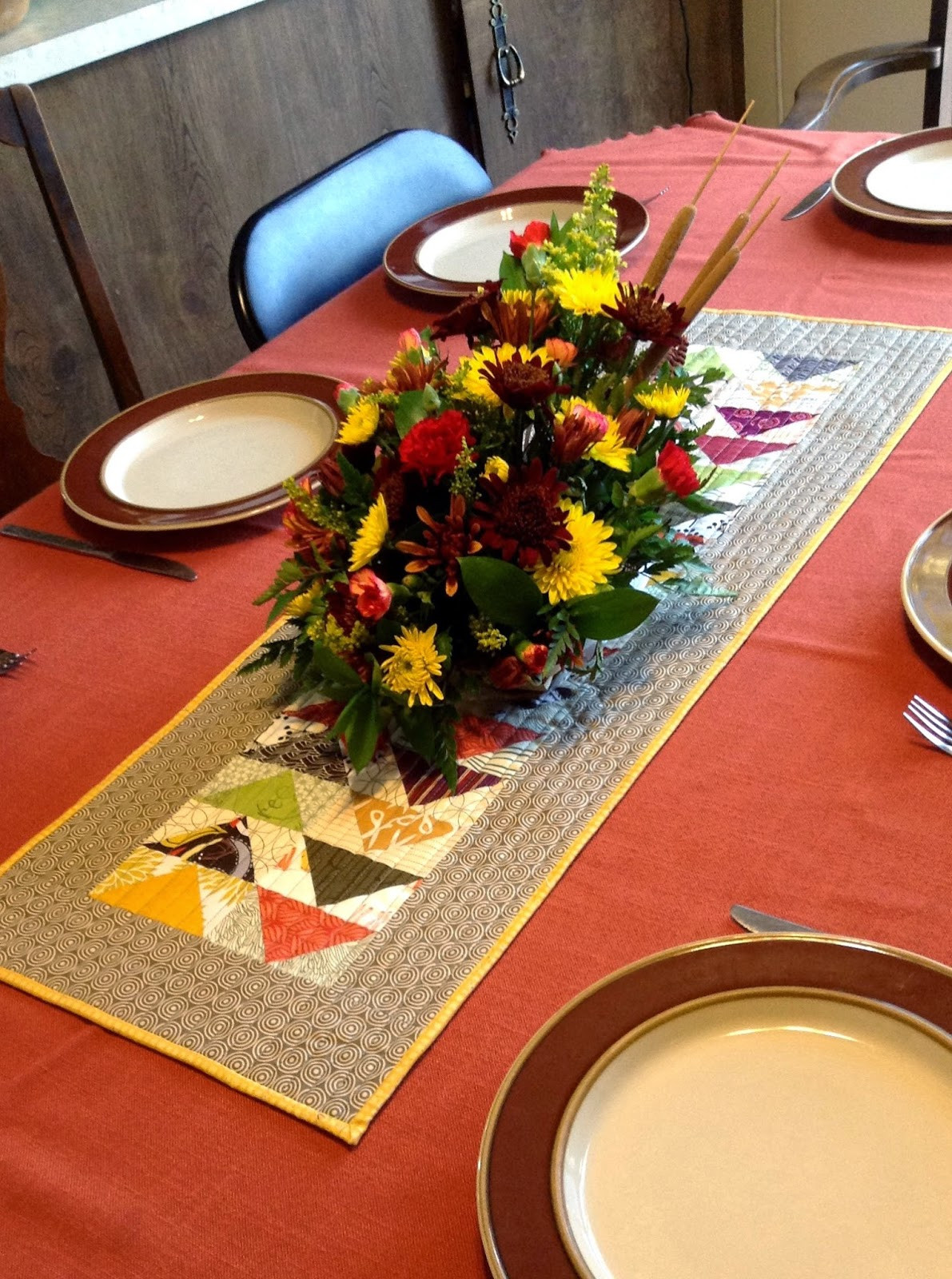 Thanksgiving Table Runner
 peace love quilt Thanksgiving Table Runner