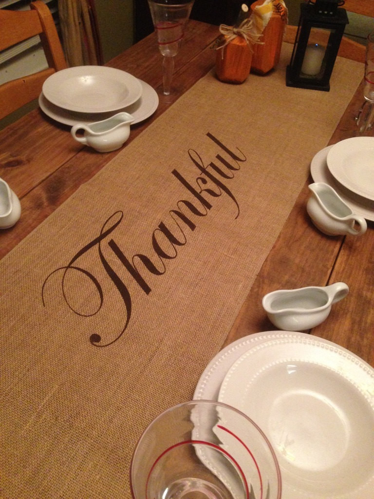 Thanksgiving Table Runner
 Thanksgiving table runner Burlap Table Runner 12