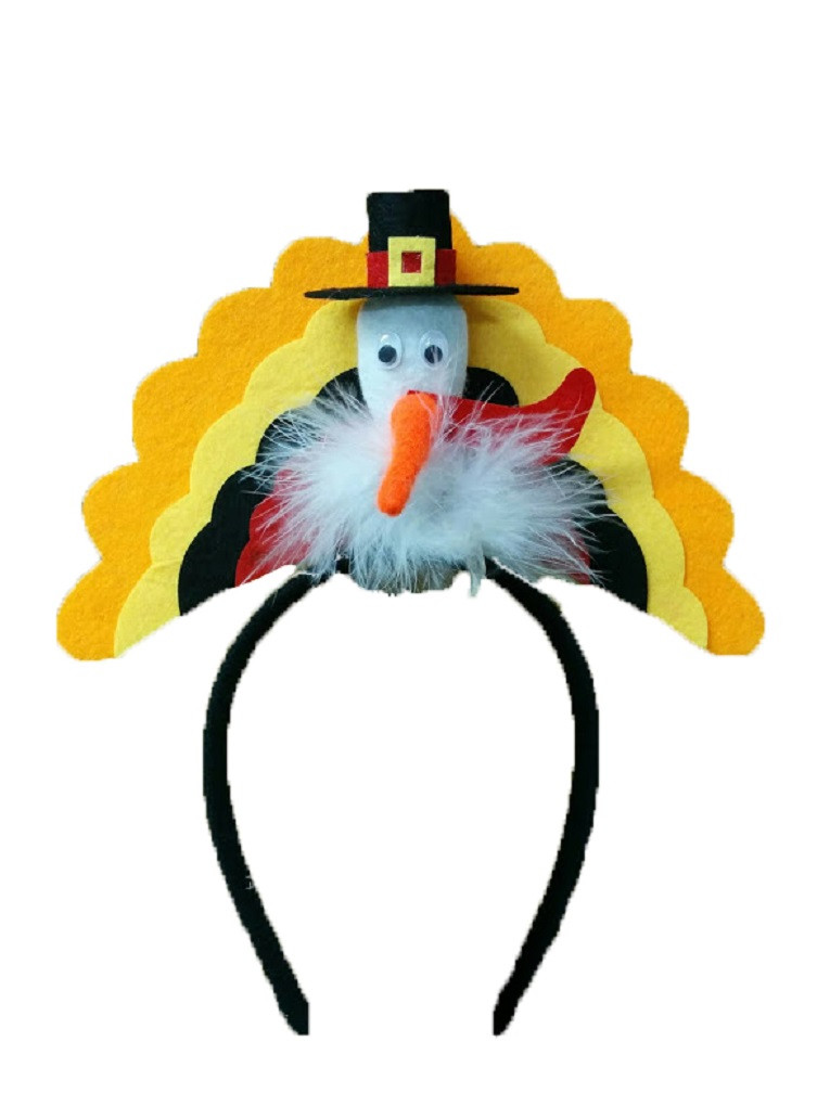 Thanksgiving Turkey Trot
 Thanksgiving Pilgrim Turkey Trot Headband Hat Holiday