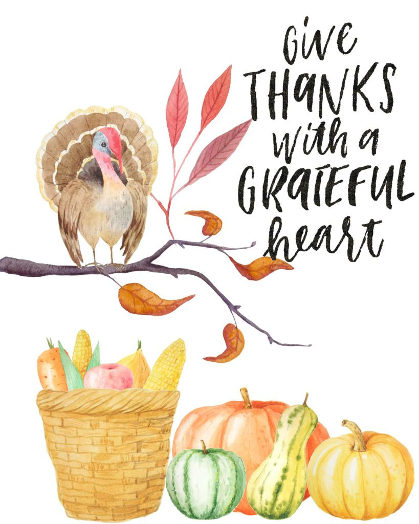 Thanksgiving Wall Art
 4 Gorgeous Free Printable Thanksgiving Wall Art Designs