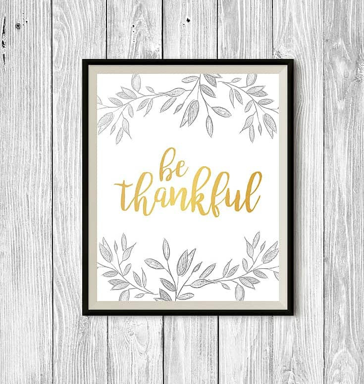 Thanksgiving Wall Art
 Free Thanksgiving Printable Wall Art Stylish Cravings