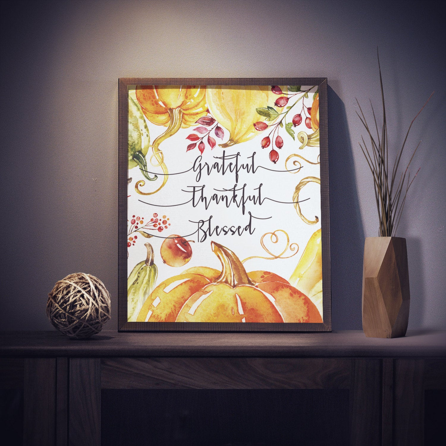 Thanksgiving Wall Art
 Thanksgiving Wall Art Printable Thanksgiving Decor Grateful