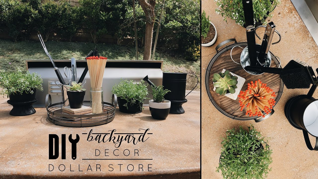 The Backyard Store
 Easy DIY Dollar Store Backyard Decor