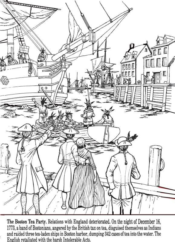 The Boston Tea Party Facts For Kids
 All Things John Adams Coloring Pages Boston Tea Party