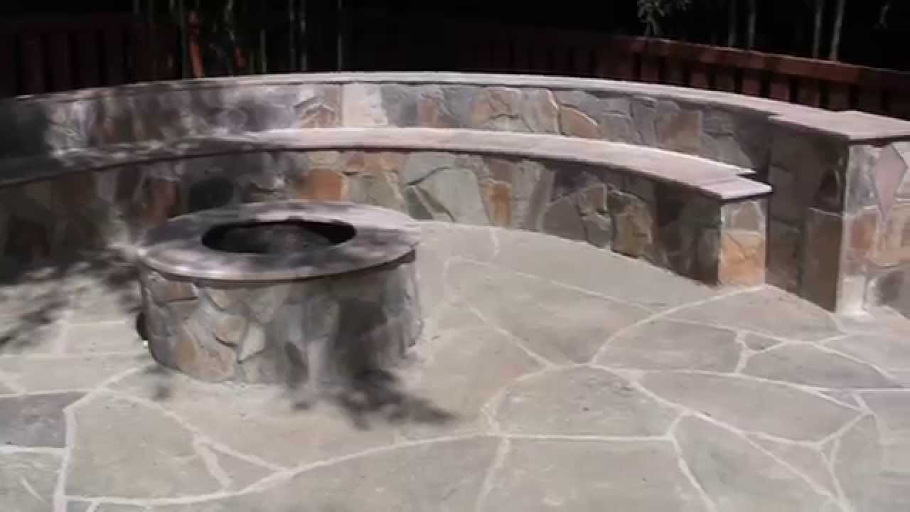 The Firepit Irwin
 Natural Stone Fire Pit Video Irwin Stone