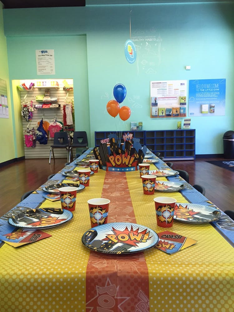The Little Gym Birthday Party
 Have a Super Hero birthday bash or other themed party here