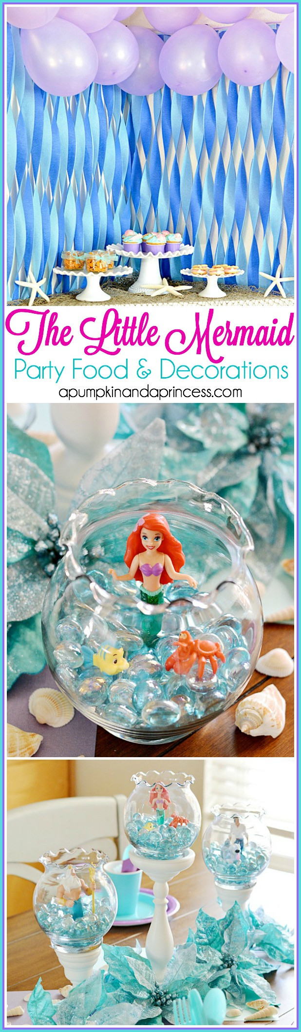 The Little Mermaid Theme Party Ideas
 The Little Mermaid Party A Pumpkin And A Princess