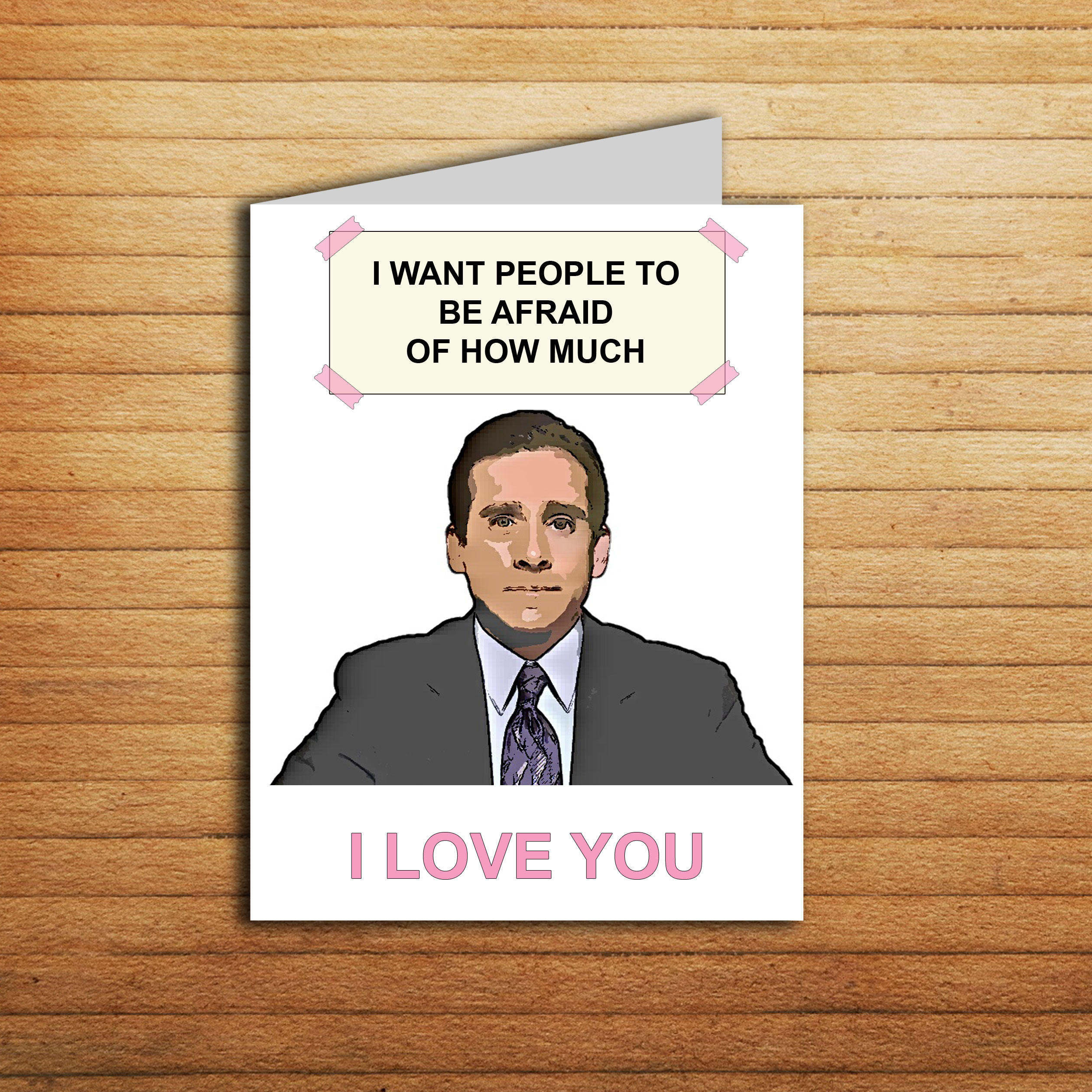 The Office Birthday Cards
 Michael Scott Card The fice tv show Valentines day card