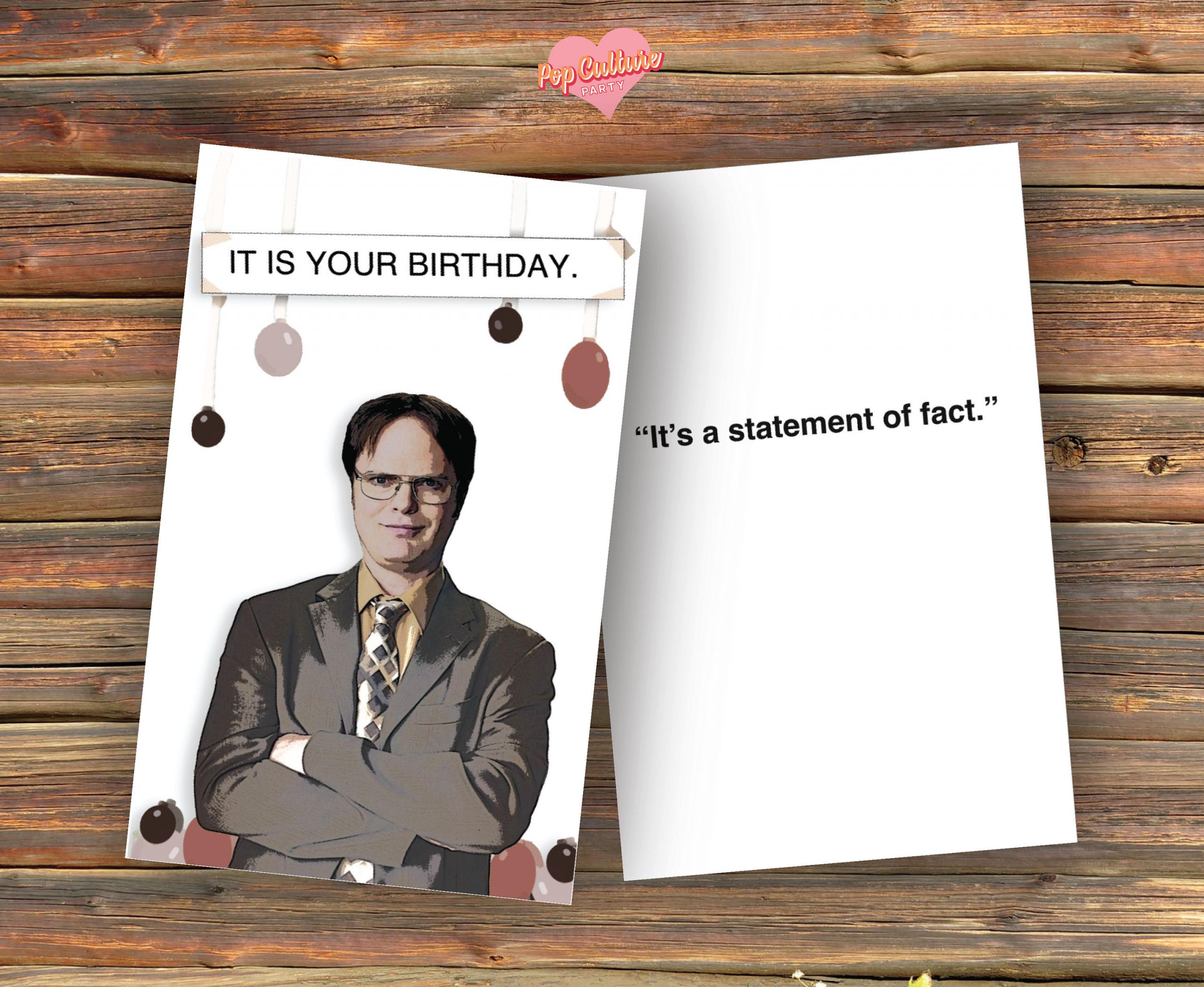 The Office Birthday Cards
 Dwight Schrute The fice Birthday Card