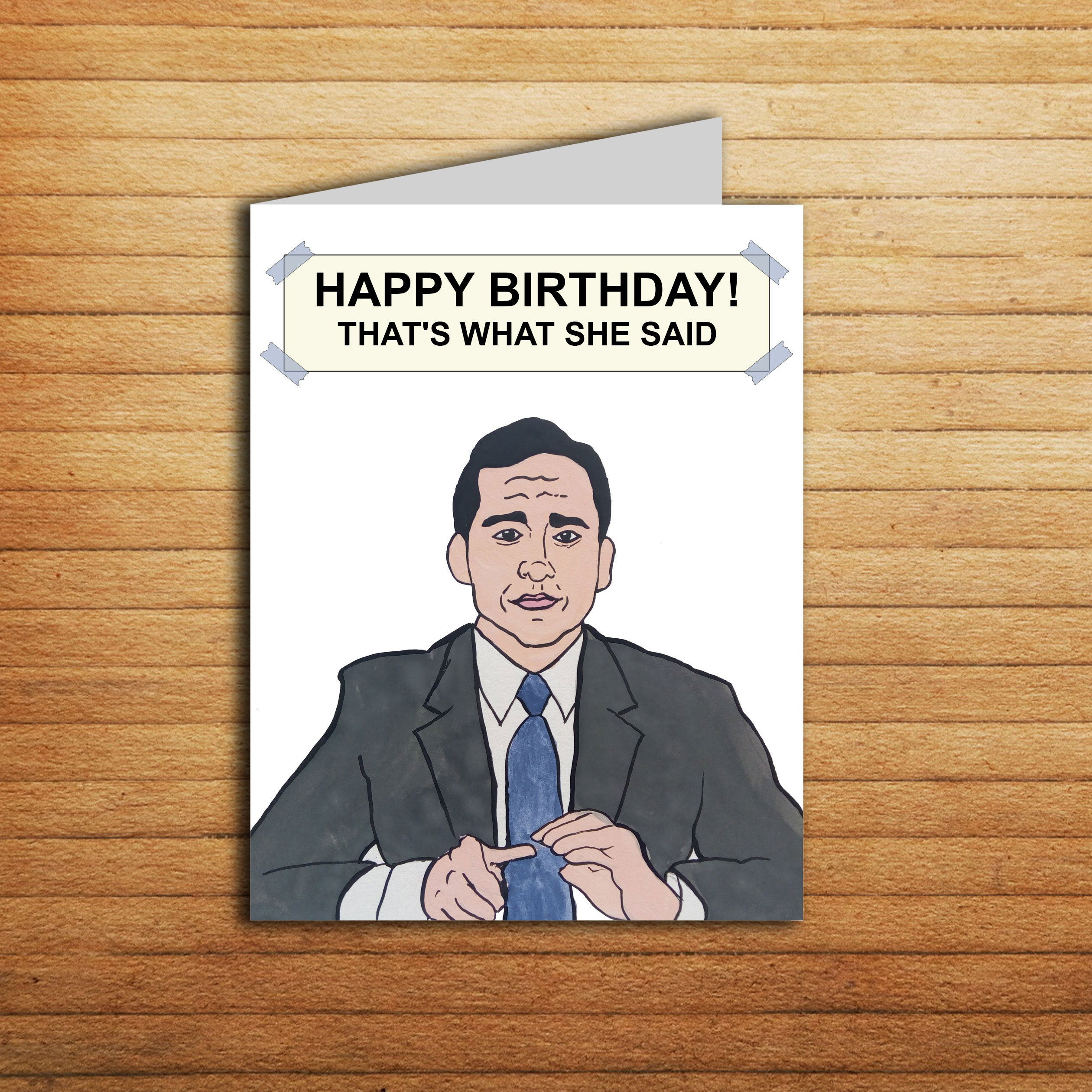 The Office Birthday Cards
 The fice Card Michael Scott Birthday Card For Boyfriend