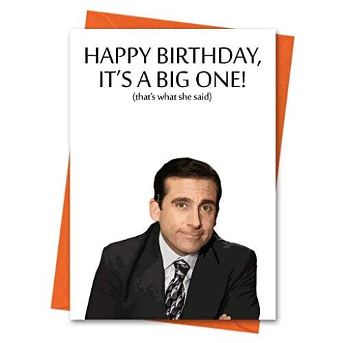 The Office Birthday Cards
 Amazon Funny Birthday Card The fice US Michael