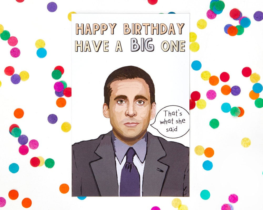 The Office Birthday Cards
 Michael Scott The fice TV Show Birthday Card Dwight
