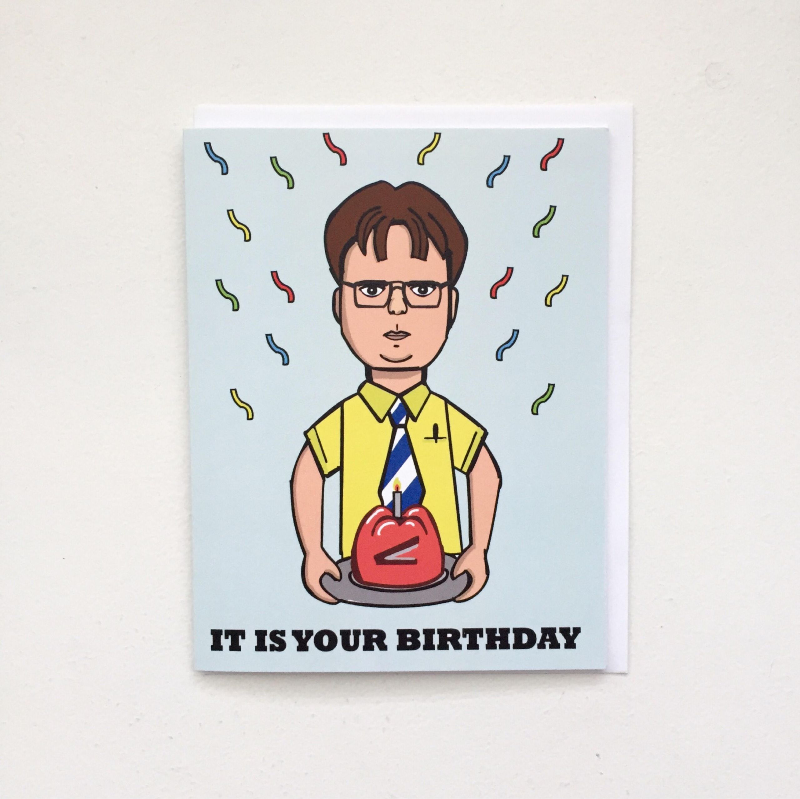 The Office Birthday Cards
 The fice Dwight Schrute Birthday Card the office tv show