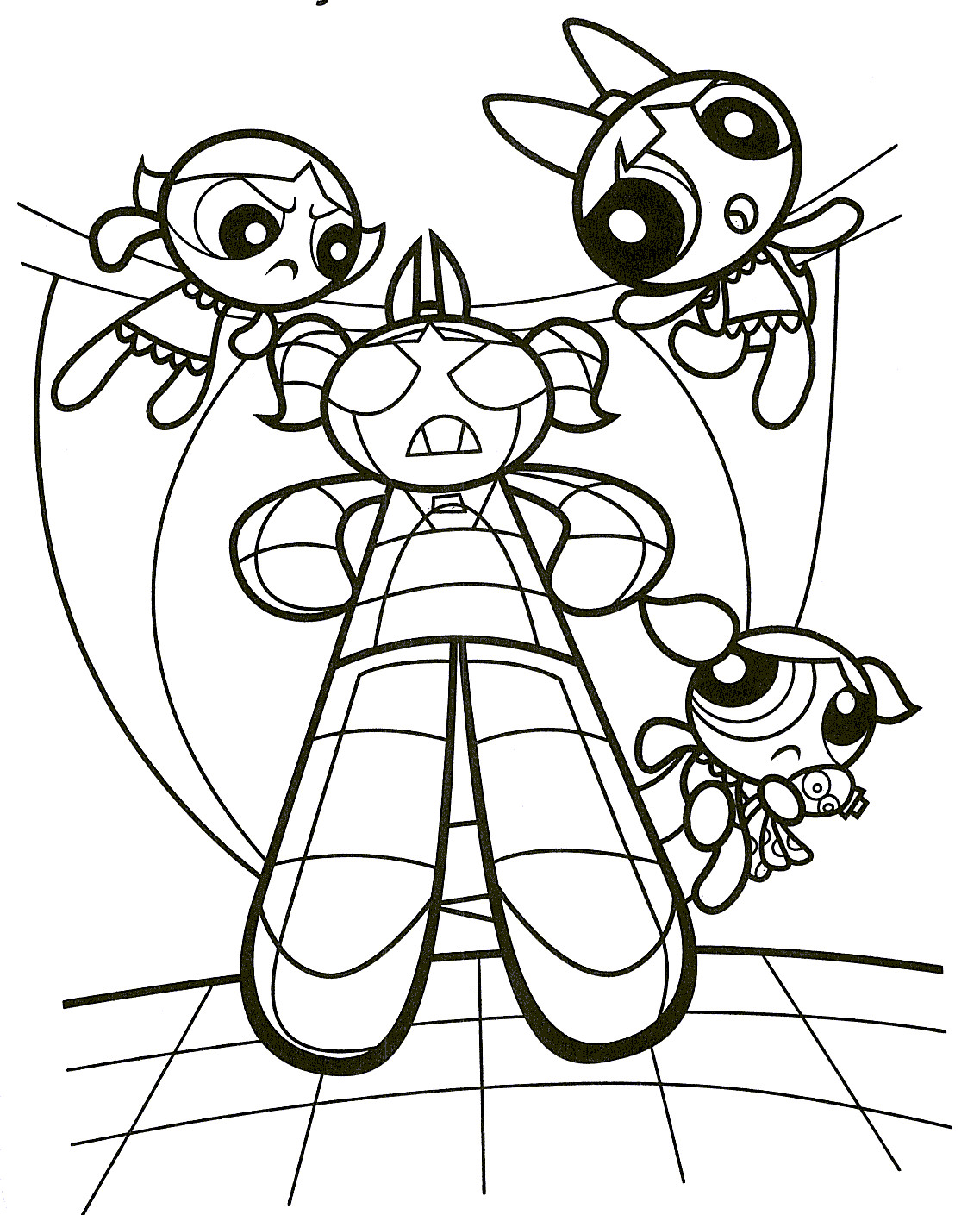 The Powerpuff Girls Coloring Pages
 Free Printable Powerpuff Girls Coloring Pages For Kids