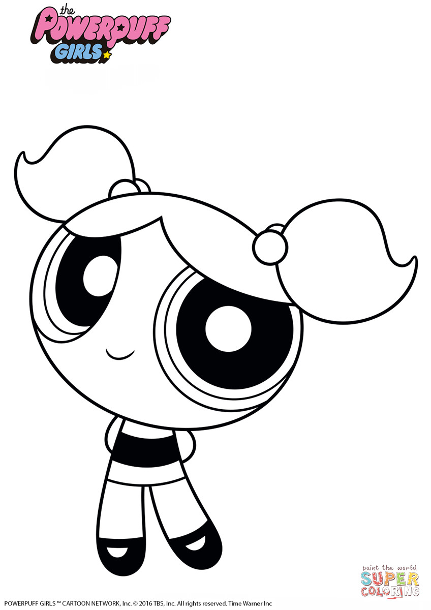 The Powerpuff Girls Coloring Pages
 Bubbles from Powerpuff Girls coloring page