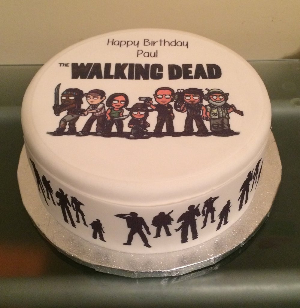 The Walking Dead Birthday Cake
 The Walking Dead Edible Icing Cake Topper 02 – the caker