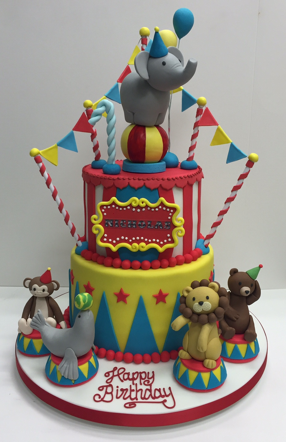 Themed Birthday Cakes
 Circus themed children s birthday party Cakes by Robin