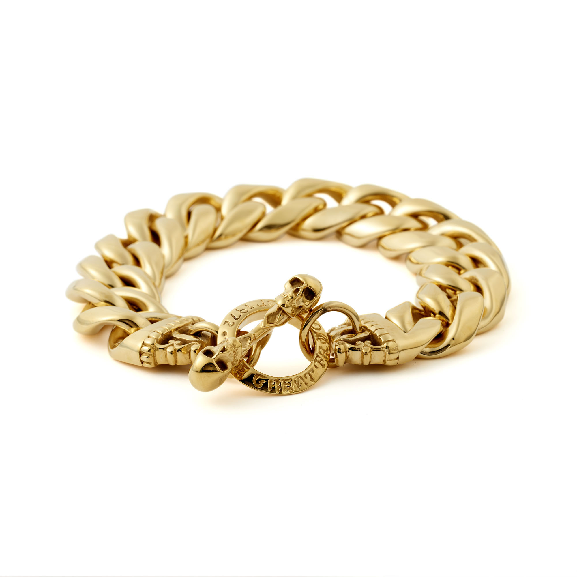 Thick Gold Bracelet
 9ct Gold Thick Link Bracelet – The Great Frog