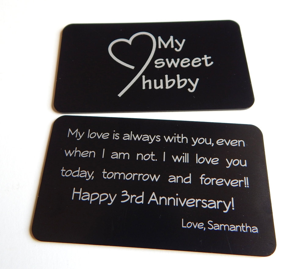 Third Wedding Anniversary Gift
 3rd Wedding Anniversary Gift to My Husband Gift from Wife to