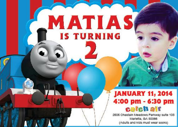 Thomas And Friends Birthday Invitations
 Thomas and Friends Birthday Invitation by nellyaortiz on Etsy