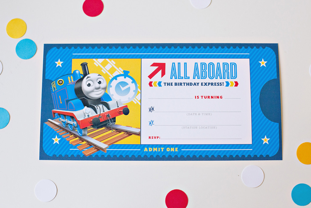 Thomas And Friends Birthday Invitations
 How to Throw a Thomas & Friends DIY Birthday Party