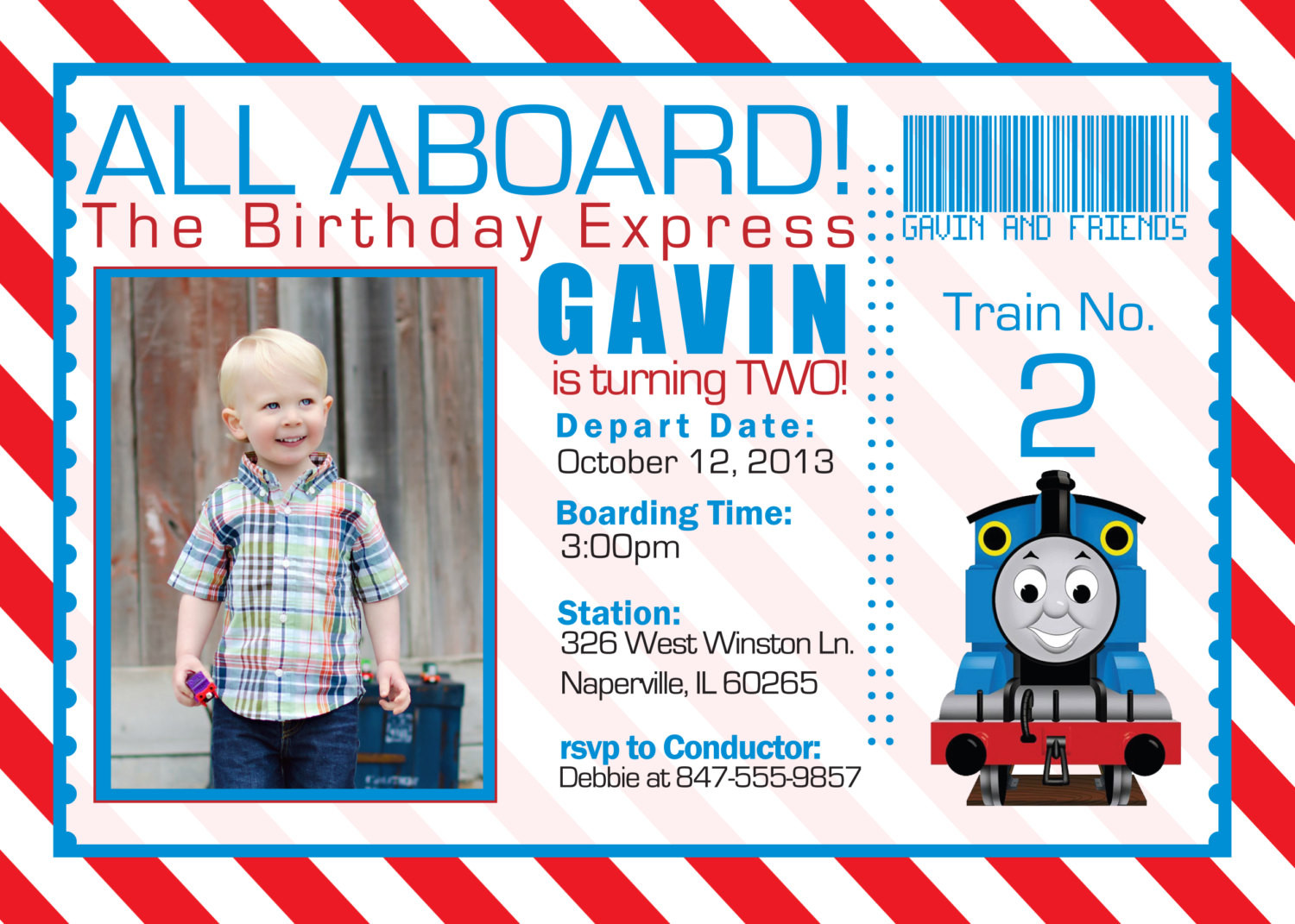 Thomas And Friends Birthday Invitations
 Thomas and The Train Birthday Invitations – FREE Printable