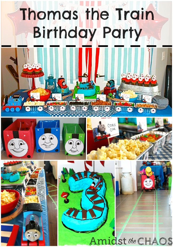 Thomas The Train Birthday Decorations
 Thomas the Train Birthday Party Amidst the Chaos