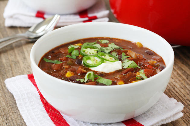 Three Bean Vegetarian Chili
 Three Bean Ve arian Chili Food Fanatic