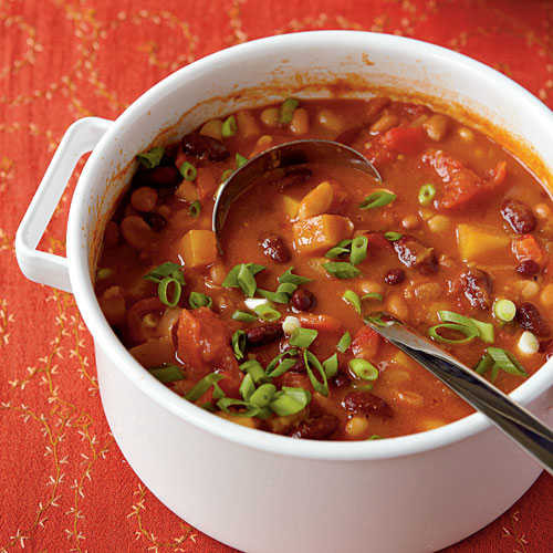 Three Bean Vegetarian Chili
 Three Bean Ve arian Chili 25 Best Soups Cooking Light