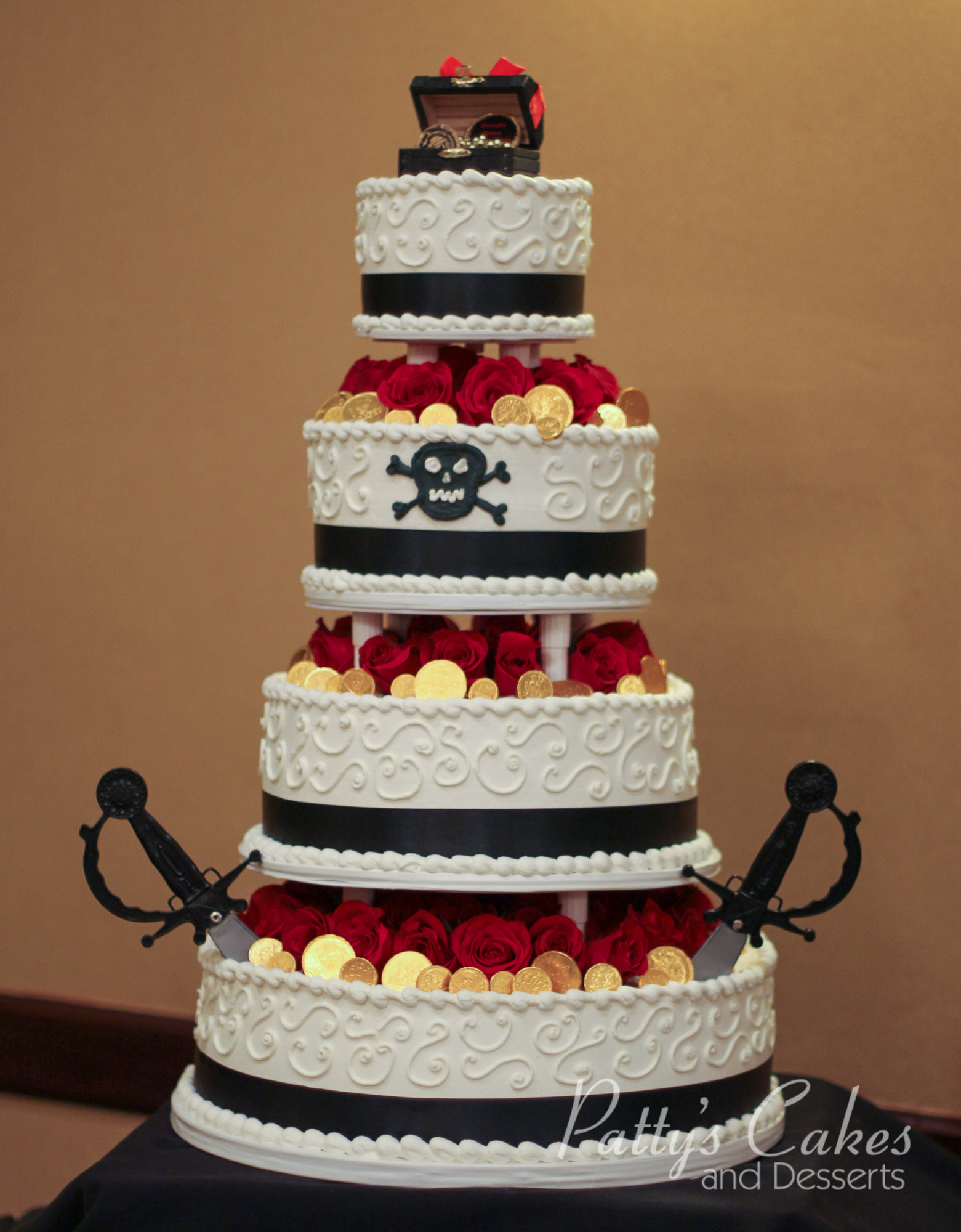 Tiered Birthday Cakes
 of a pirate theme tiered birthday cake Patty s