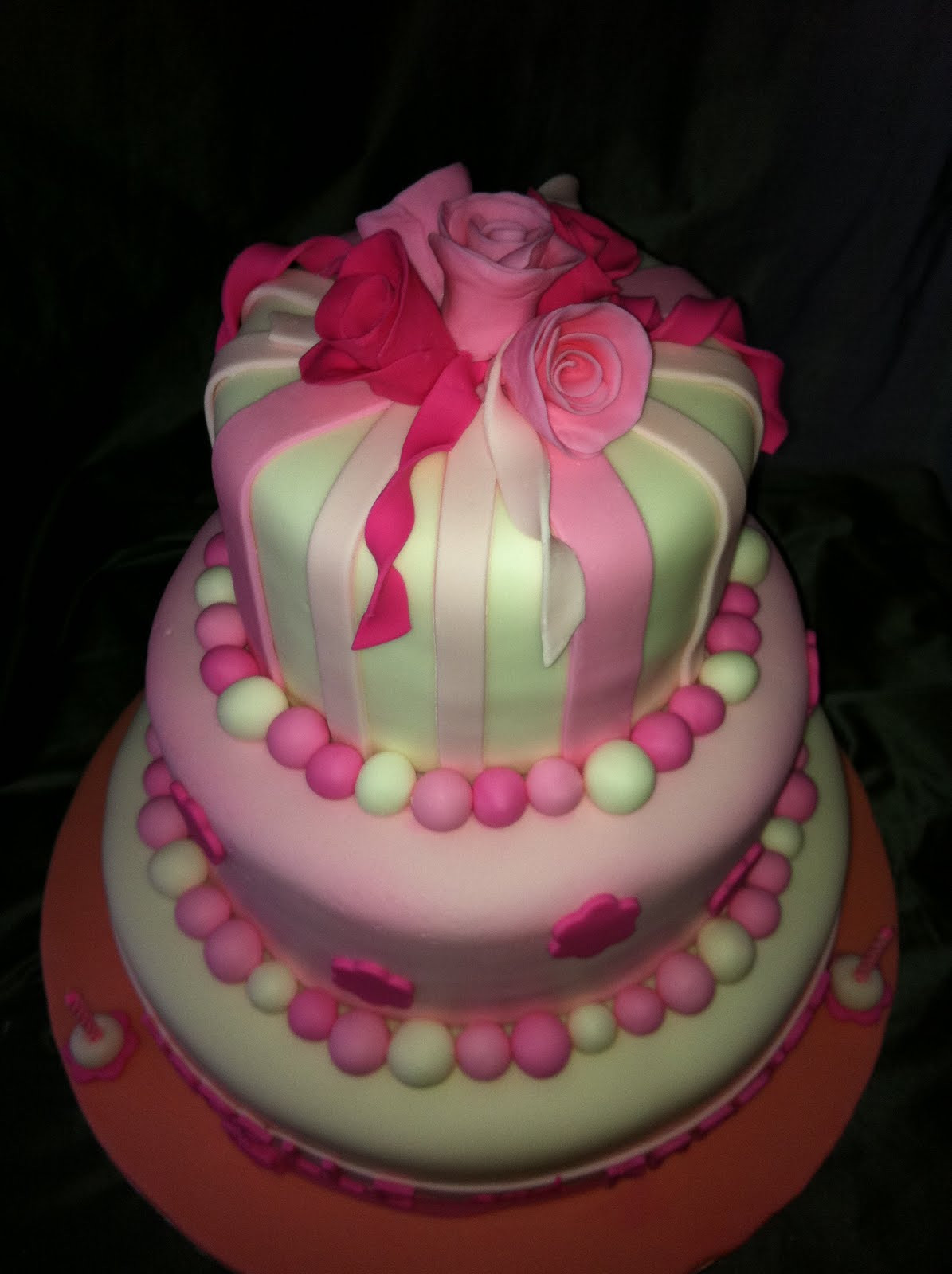 Tiered Birthday Cakes
 Jocelyn s Wedding Cakes and More 3 tiered cake 1st