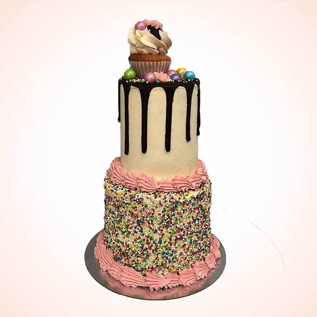 Tiered Birthday Cakes
 Mini Two Tiered Birthday Cake