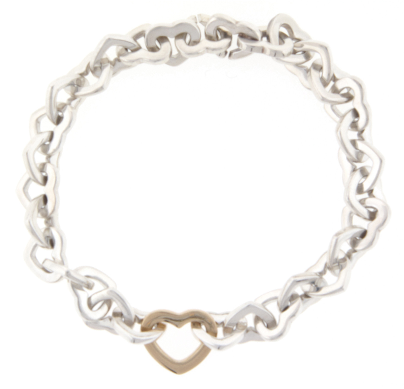 Tiffany Heart Link Bracelet
 Tiffany & Co Heart Link Bracelet 18k Yellow Gold and