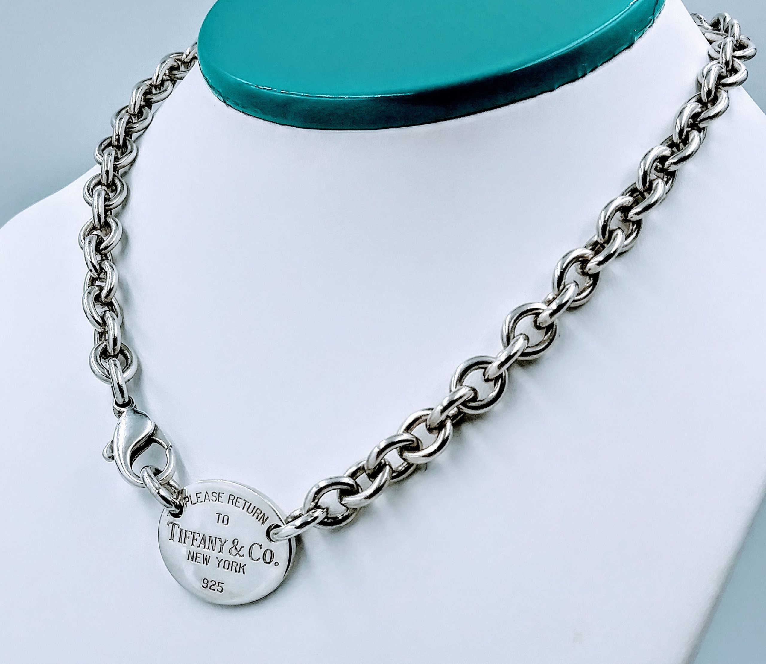 Tiffany Silver Necklace
 Tiffany & Co Please Return To Tiffany & Co 925 Sterling