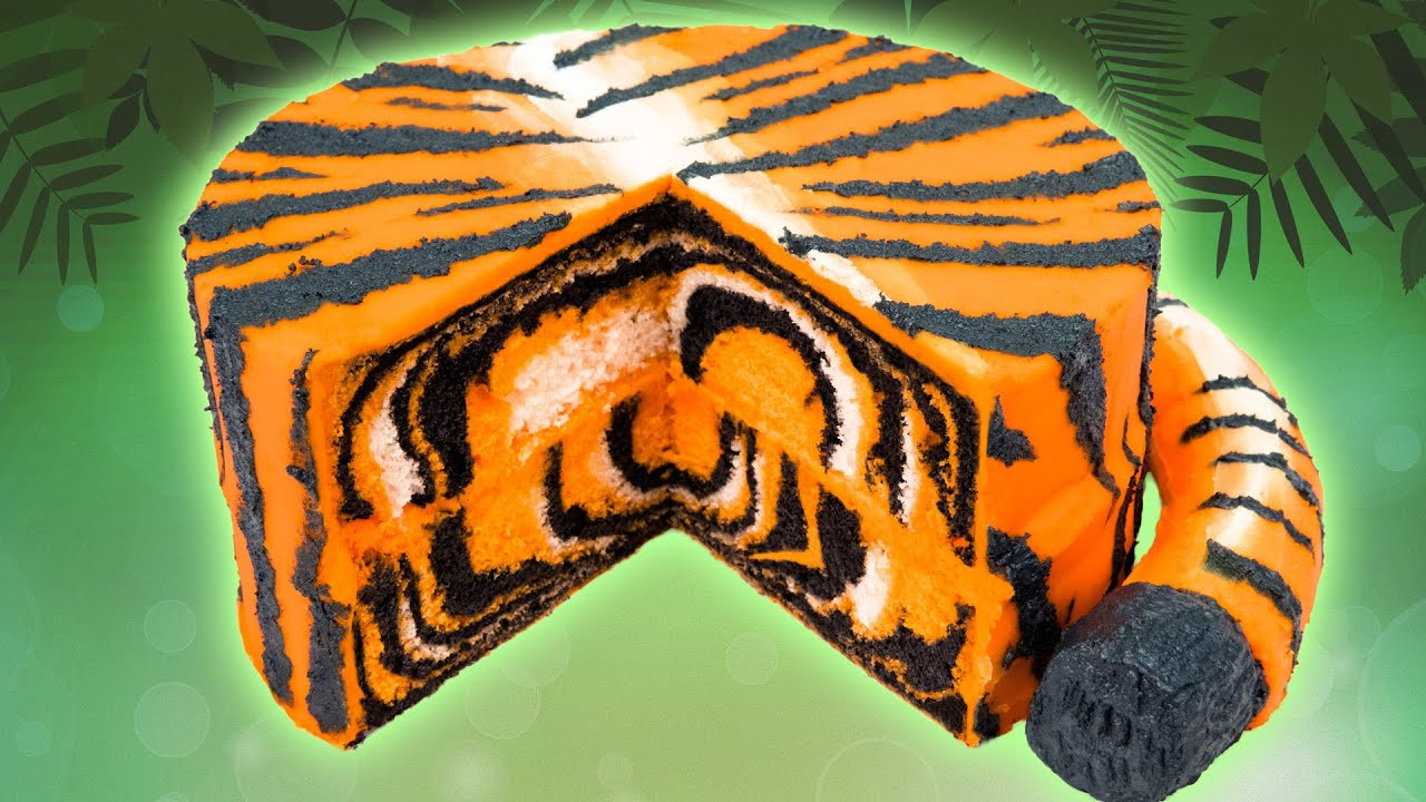 Tiger Birthday Cake
 How to Make a Tiger Cake from Cookies Cupcakes and Cardio