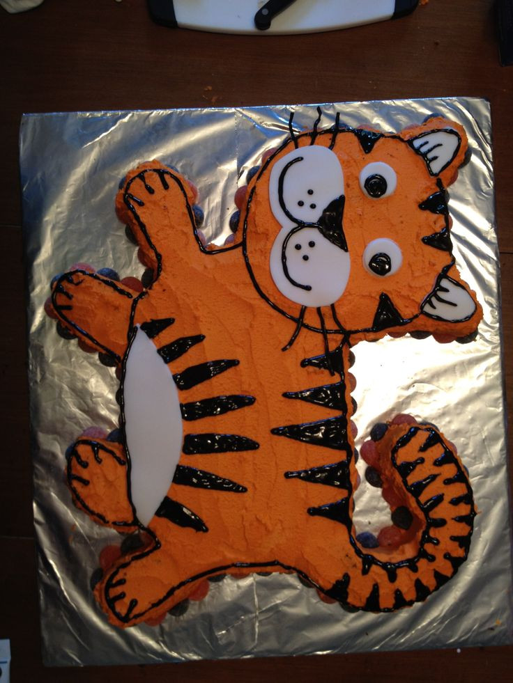 Tiger Birthday Cake
 Best 20 Tiger cake ideas on Pinterest