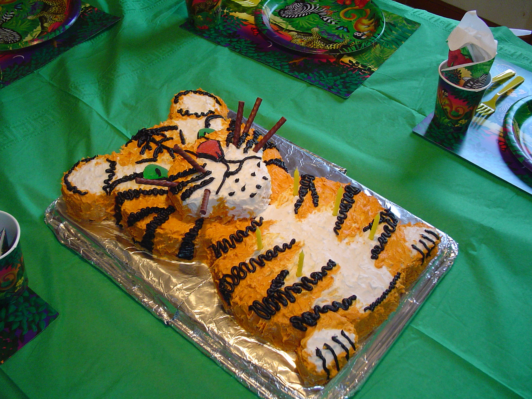 Tiger Birthday Cake
 Tiger Birthday Cakes